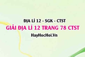 Giải Địa lí 12 trang 78 Chân trời sáng tạo SGK